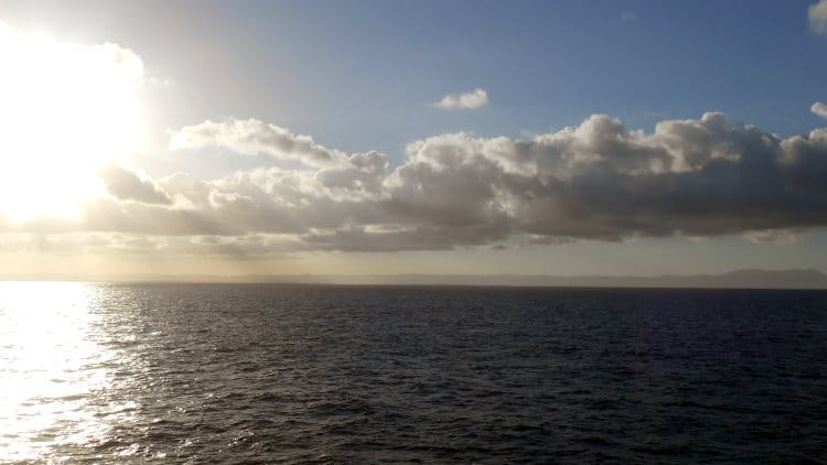 cuba in the distance